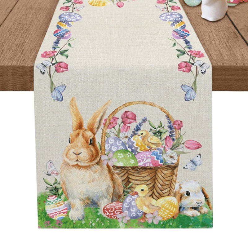 Chemin de table lapin Pâques