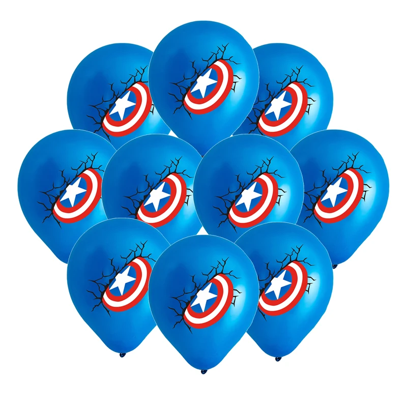 Lot de 10 ballons Captain America