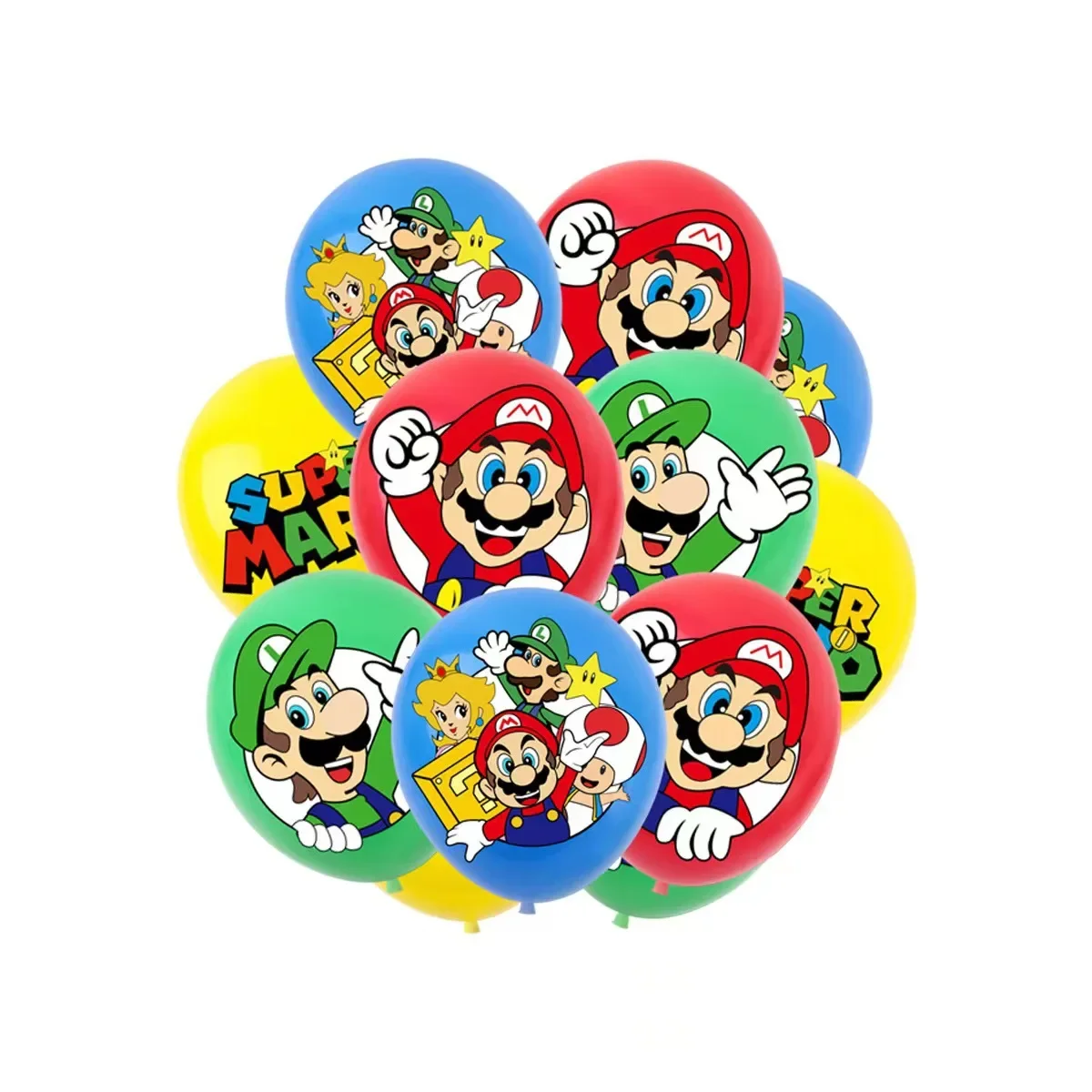 Lot de 10 ballons Super Mario