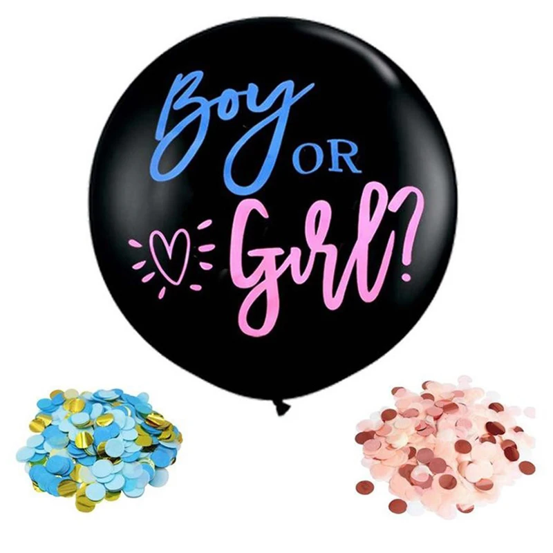 Ballon avec confettis Boy or Girl