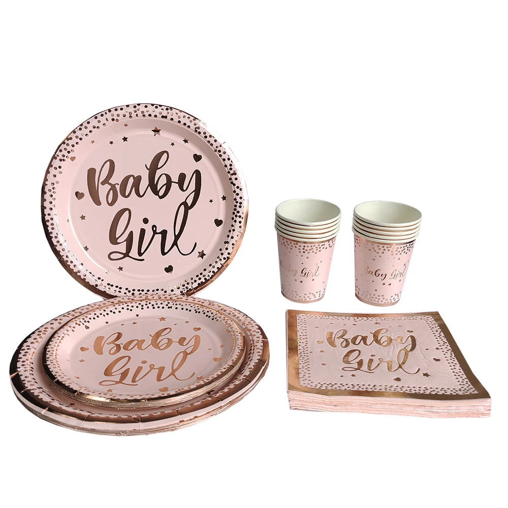 Kit de vaisselle jetable Baby Girl