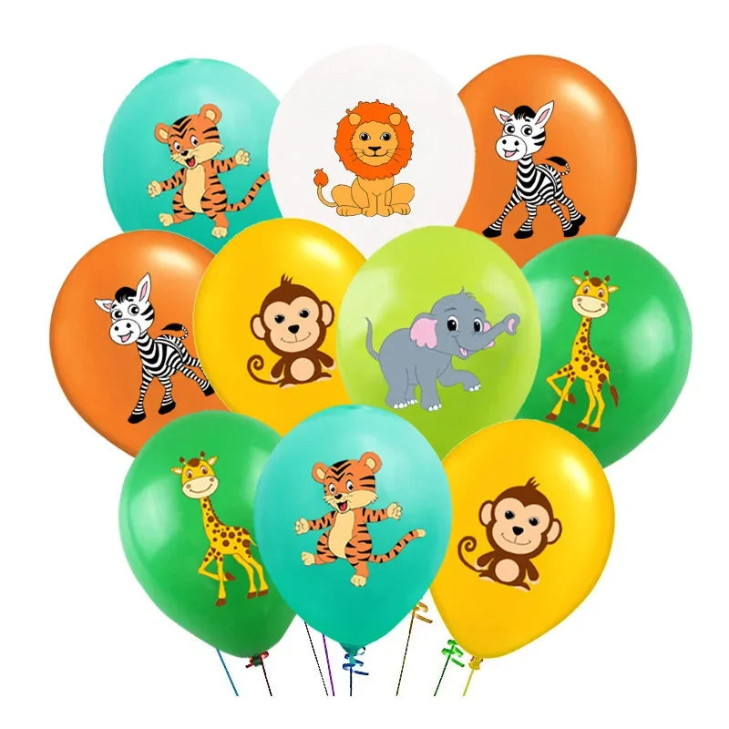 Lot de 10 ballons Animaux