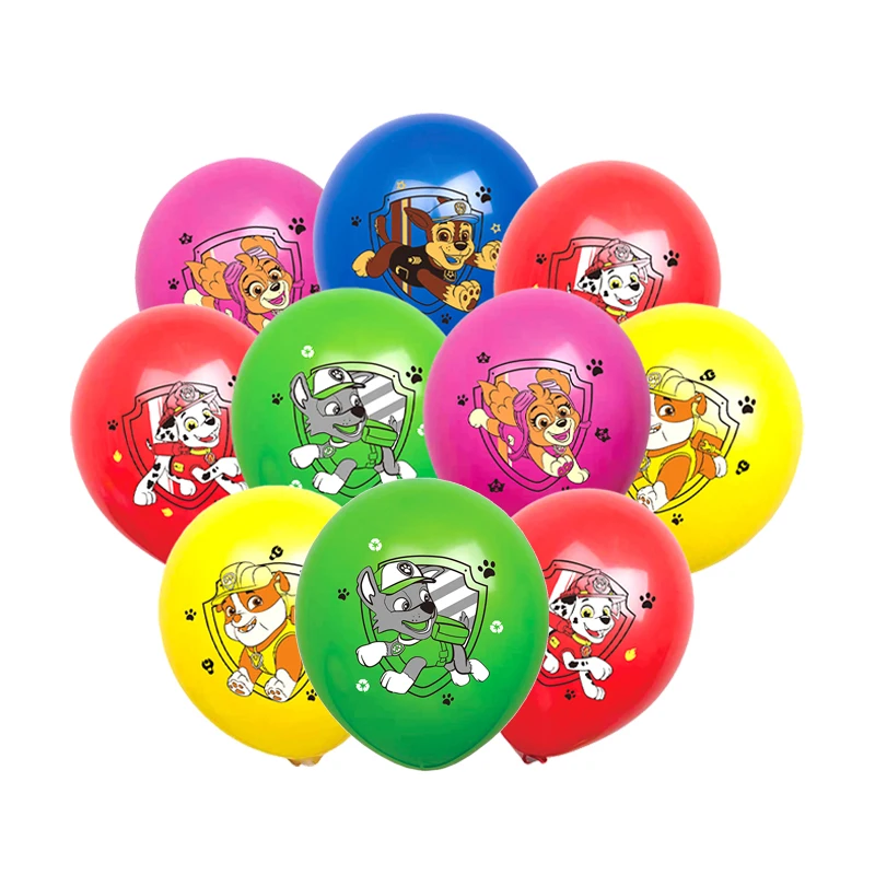 Lot de 10 ballons Pat Patrouille