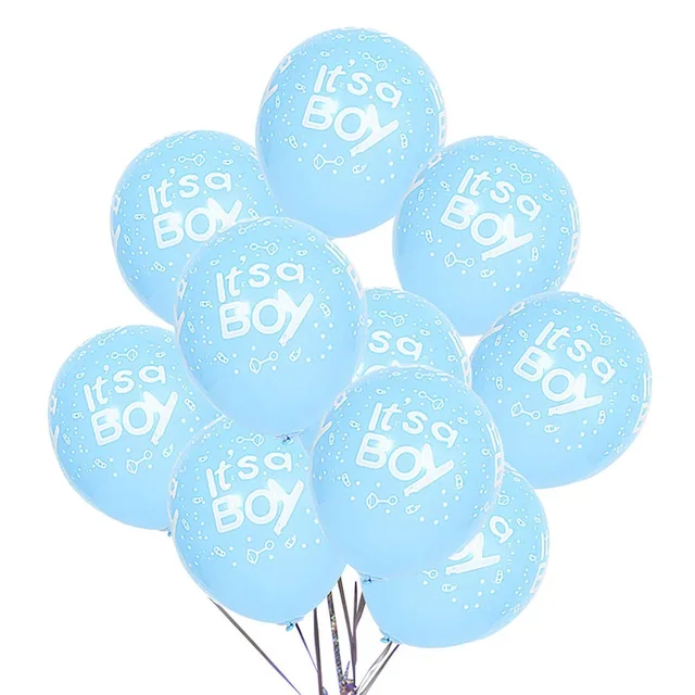 Lot de 10 ballons bleus Boy