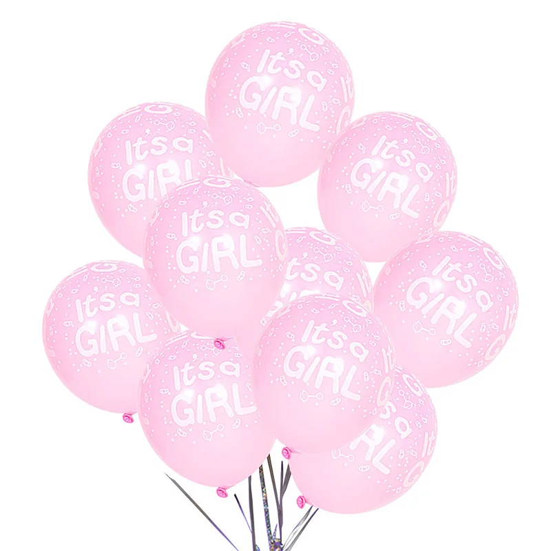 Lot de 10 ballons roses Girl