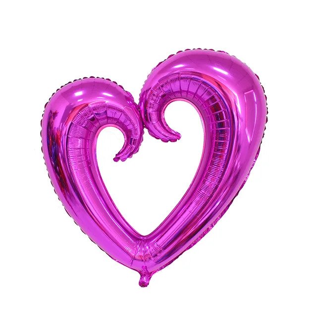 Ballon coeur fuschia