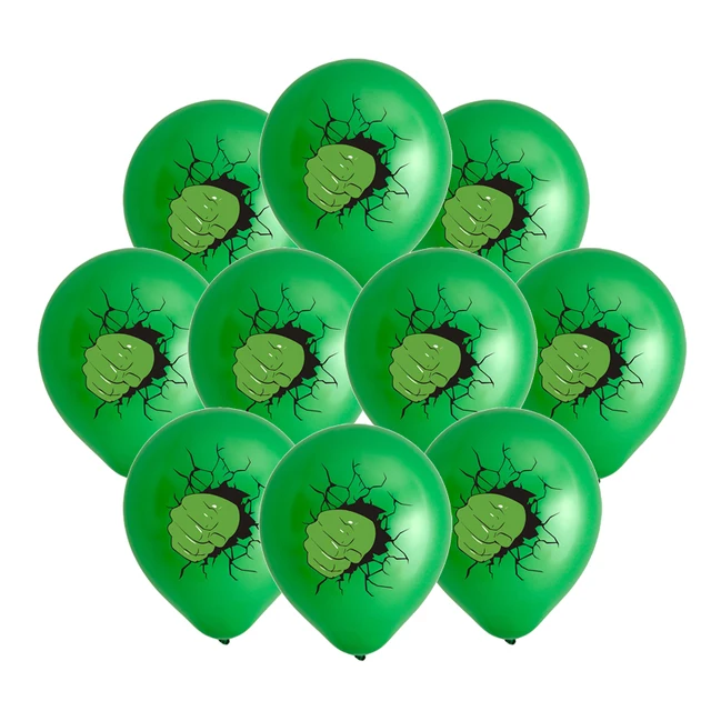 Lot de 10 ballons Hulk