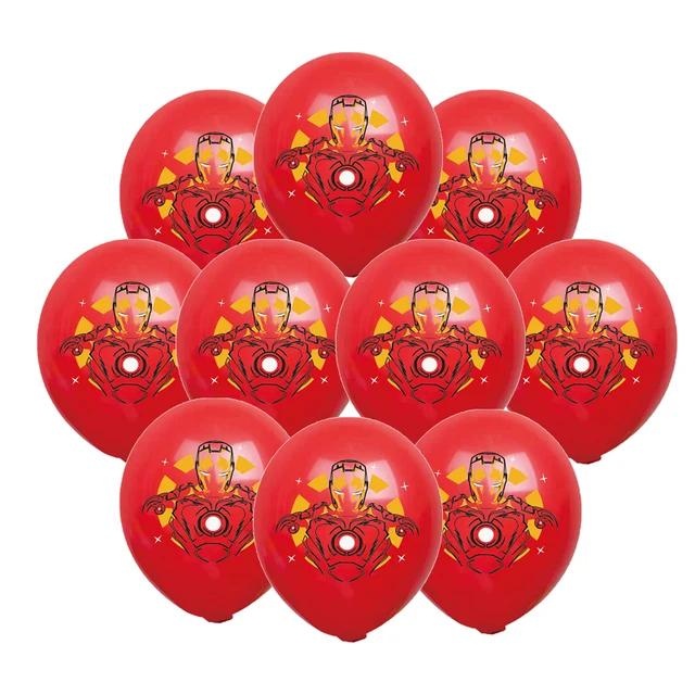 Lot de 10 ballons Iron Man