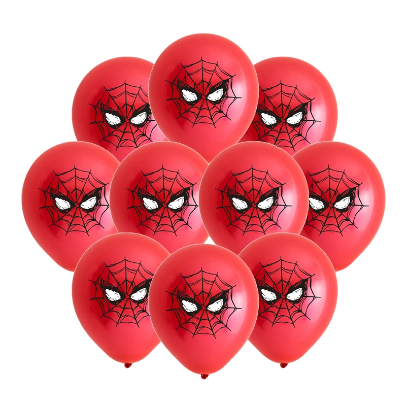 Lot de 10 ballons Spiderman