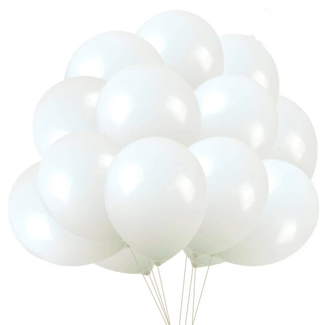 Lot de 20 ballons blancs