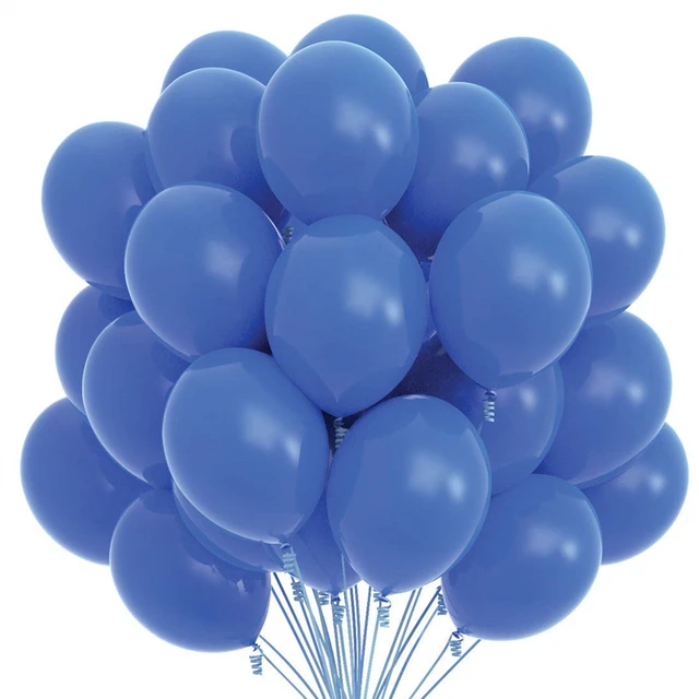 Lot de 20 ballons bleus