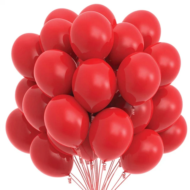 Lot de 20 ballons rouges