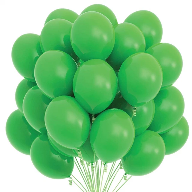 Lot de 20 ballons verts