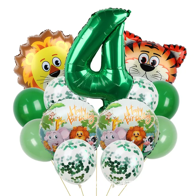 Lot de ballons 4 ans Animaux