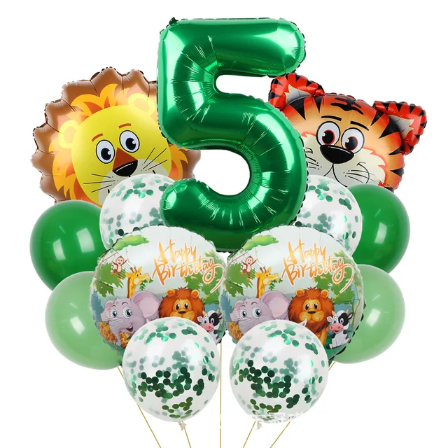 Lot de ballons 5 ans Animaux