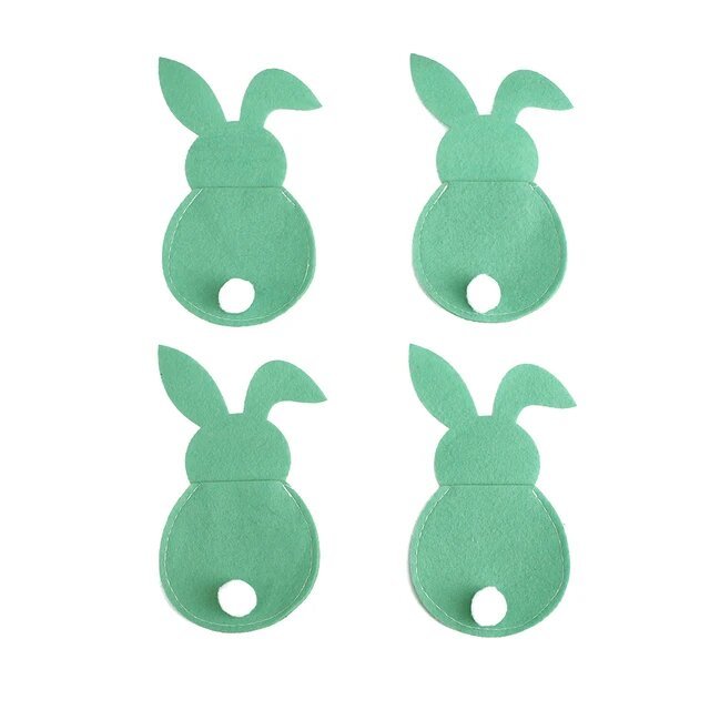 Porte couverts lapin verts