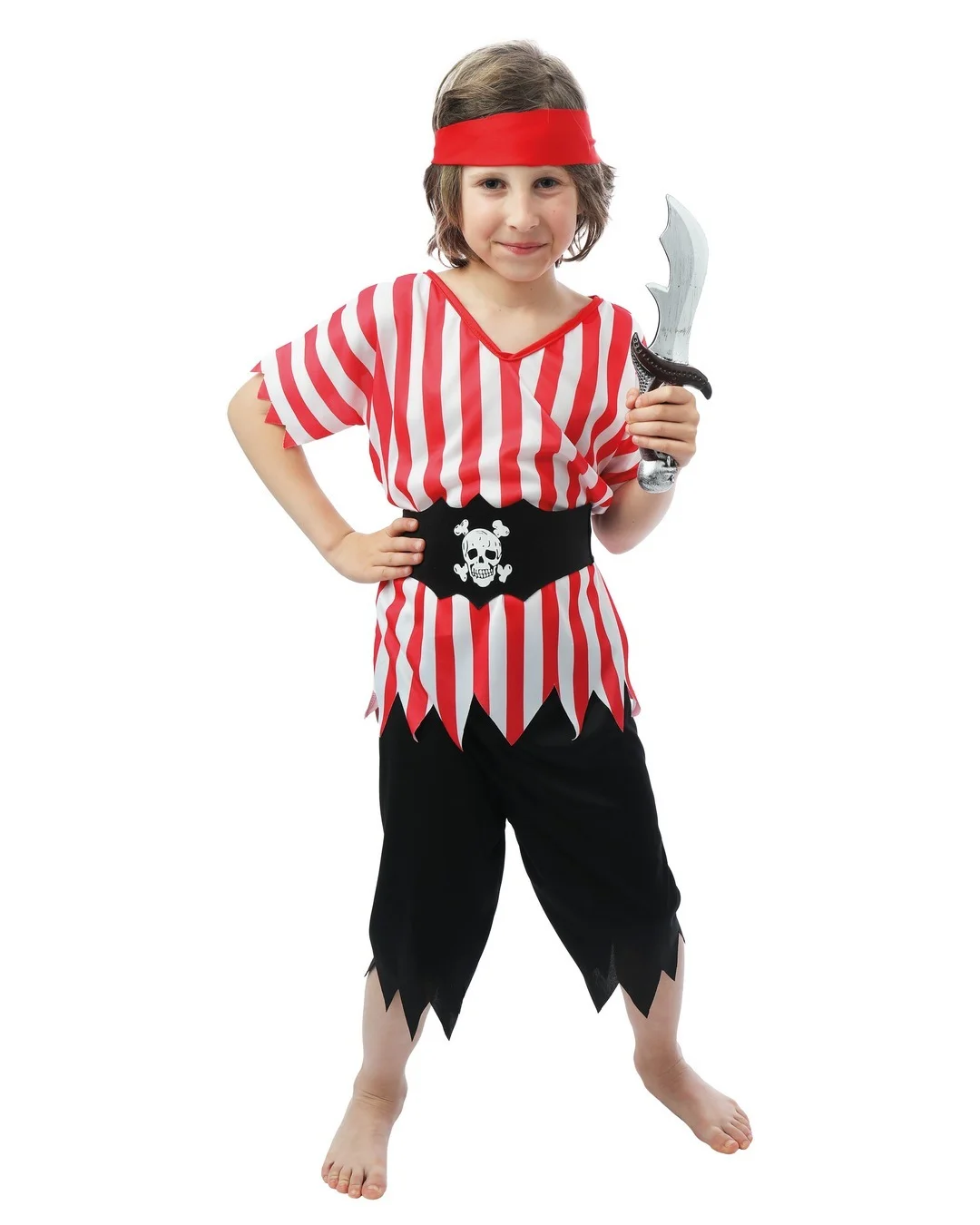 Costume pirate - rouge - enfant