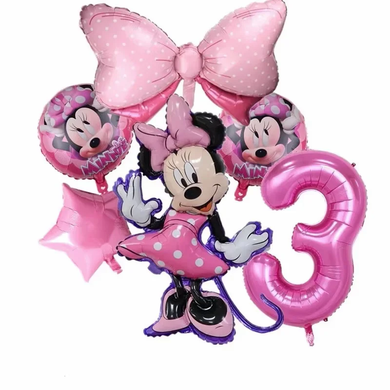 Ballons anniversaire 3 ans Minnie