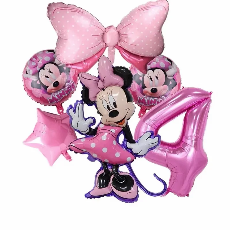 Ballons anniversaire 4 ans Minnie