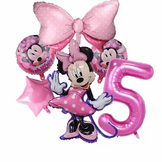 Ballons anniversaire 5 ans Minnie