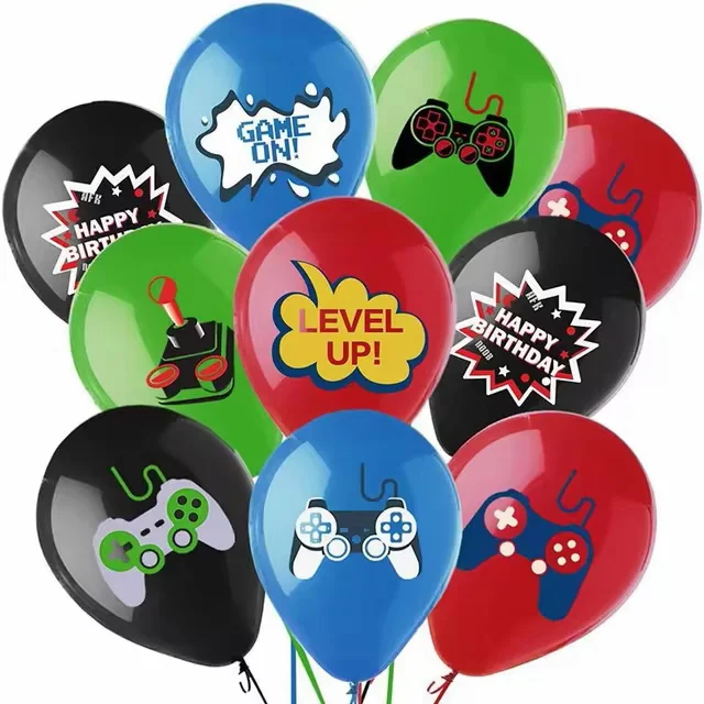 Lot de 10 ballons Jeux vidéos