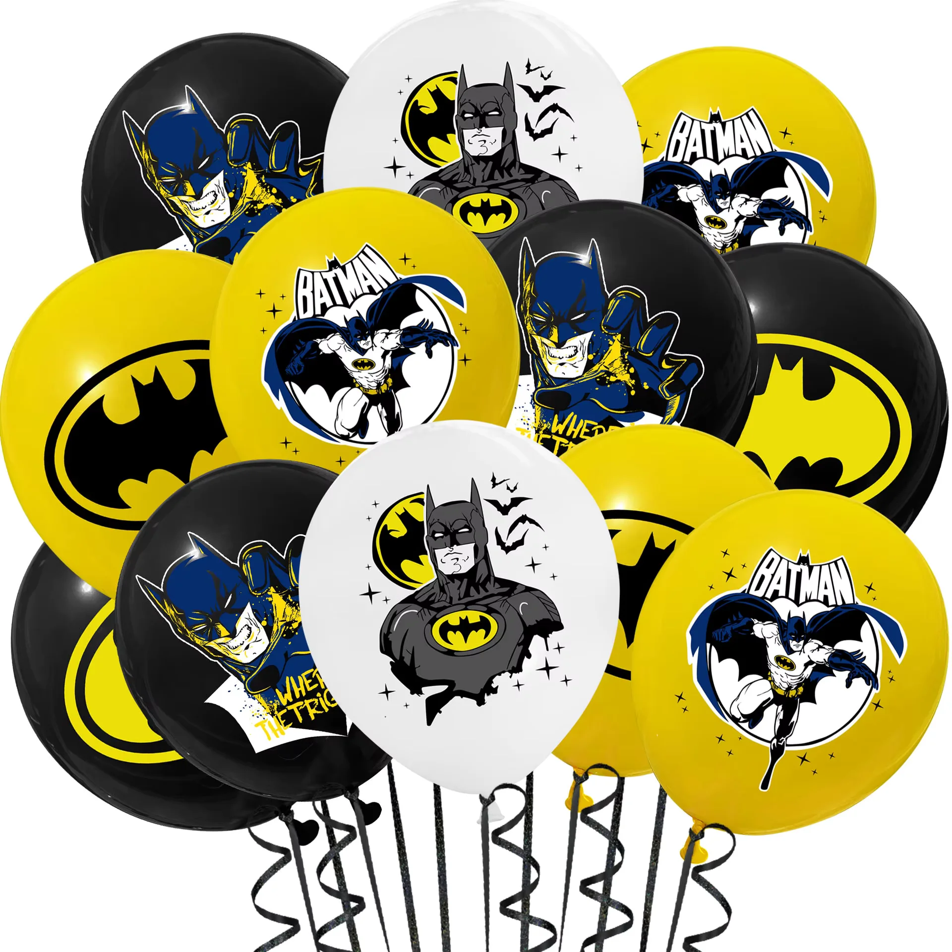 Lot de 12 ballons Batman