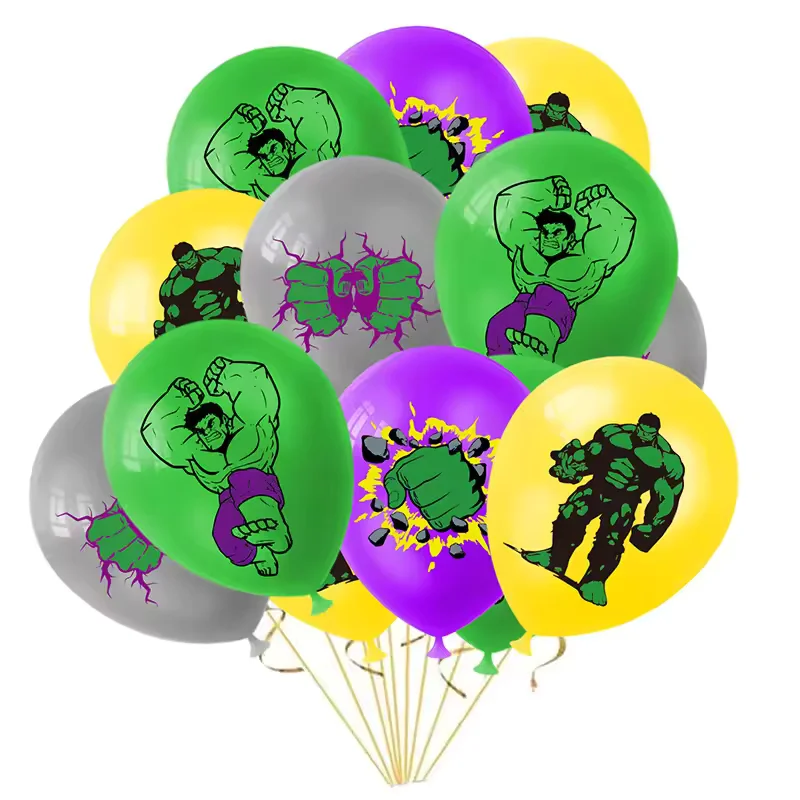 Lot de 12 ballons Hulk