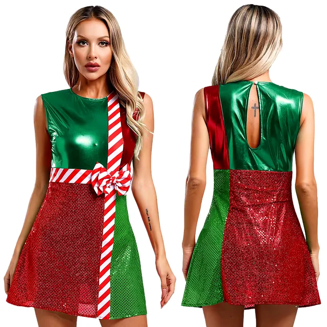 Robe Papier Cadeau Noël femme