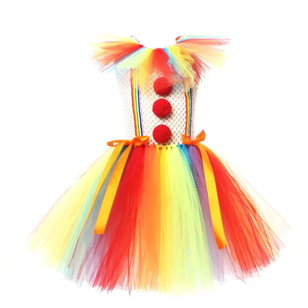 Déguisement Clown multicolore fille
