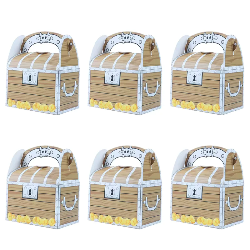 6 Boîtes cadeaux Coffre au trésor