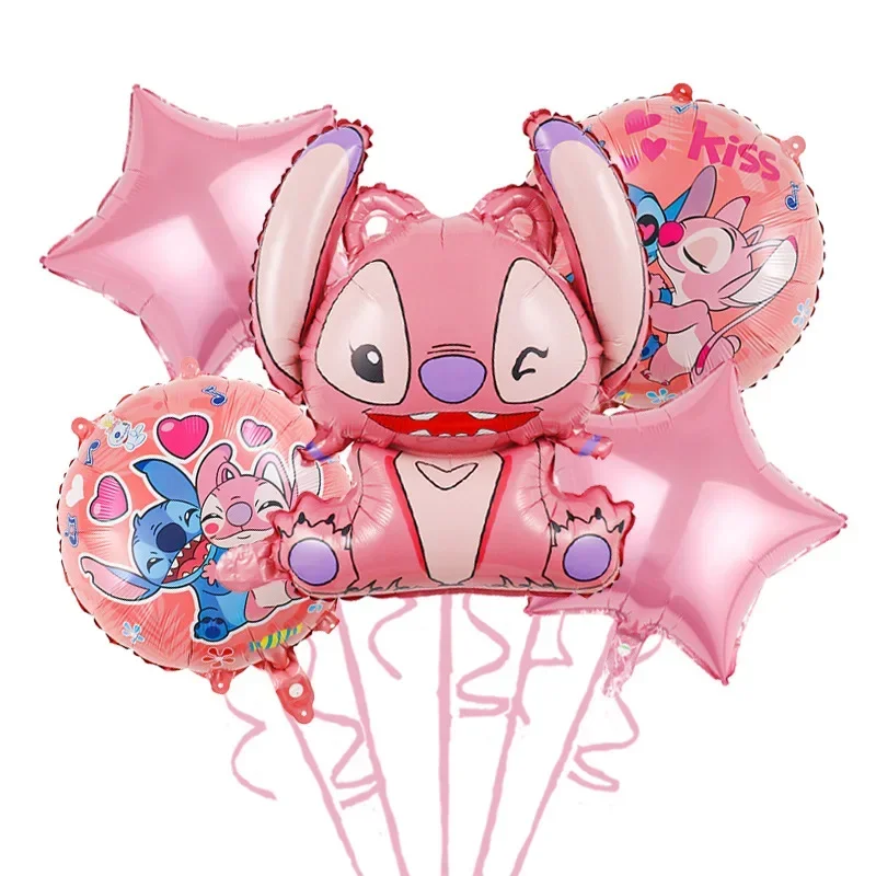 Lot de 5 ballons Stitch Angel