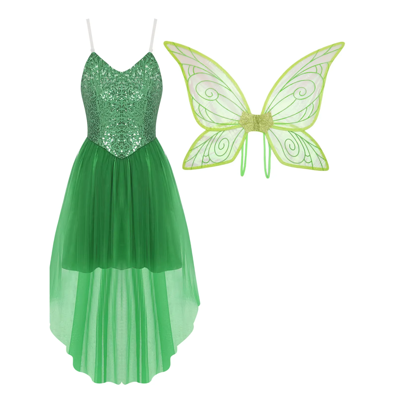 Déguisement Papillon vert femme