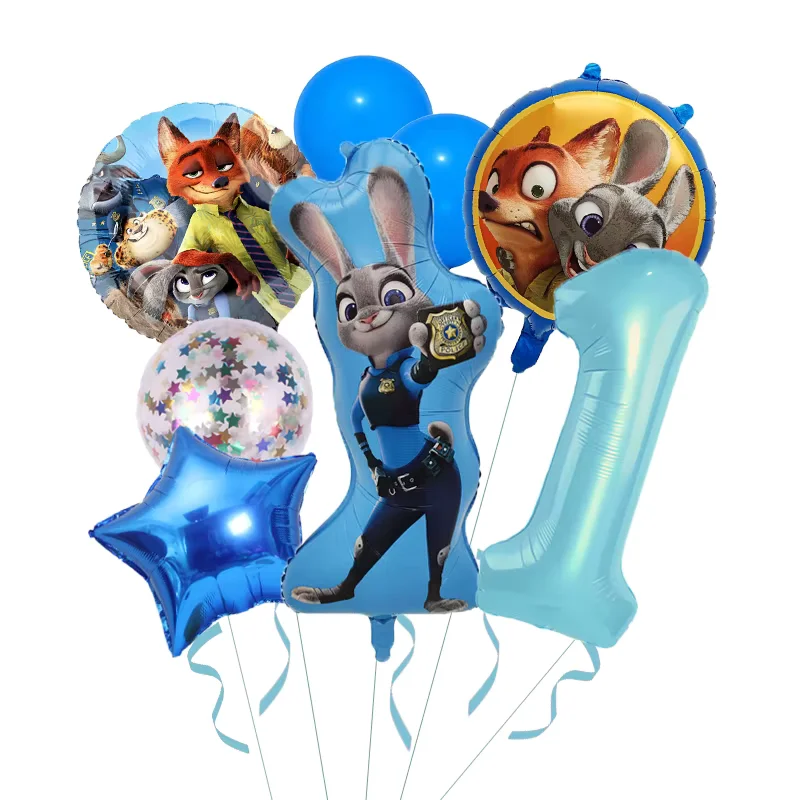 Lot ballons anniversaire Zootopie - 1