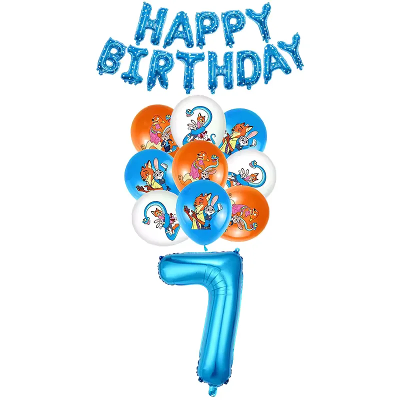 Lot ballons anniversaire Zootopie 2 - 7