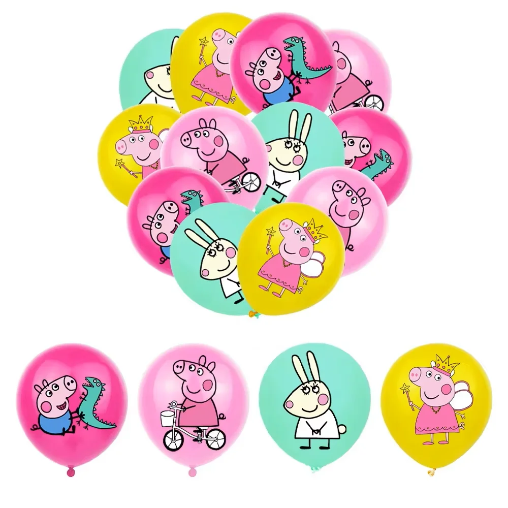 Lot de 12 ballons Peppa Pig