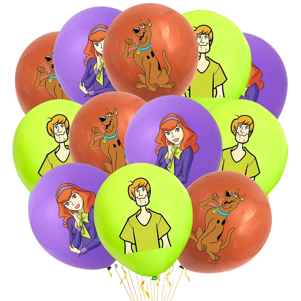 Lot de 12 ballons Scooby-doo