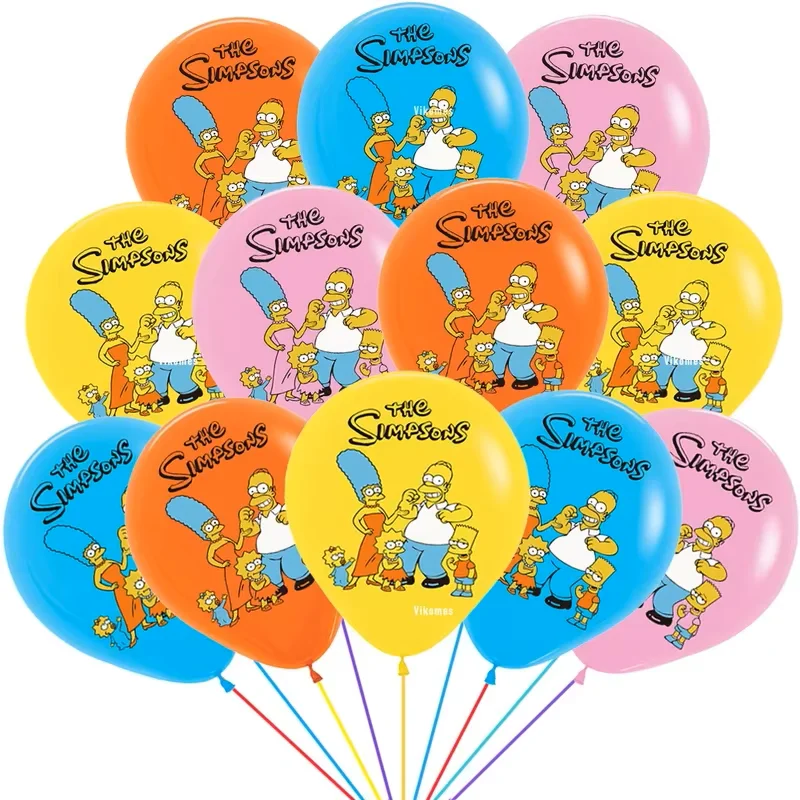 Lot de 12 ballons Simpson