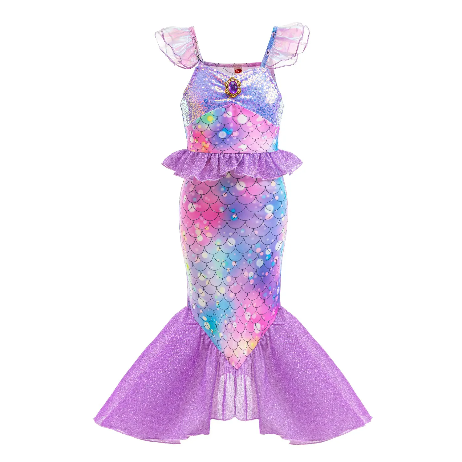 Déguisement Petite sirène violette