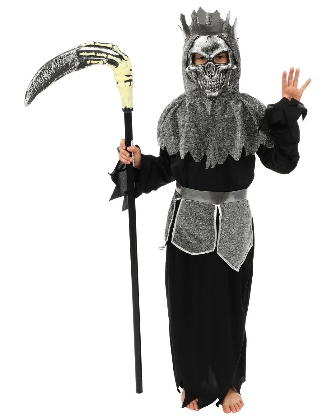 Costume messager - noir, gris - enfant