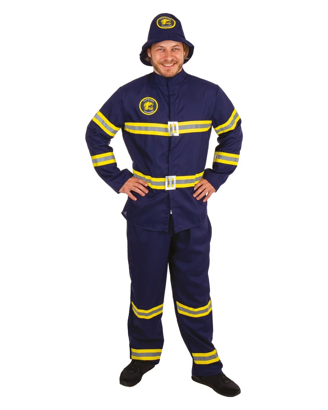 Costume pompier - adulte - bleu