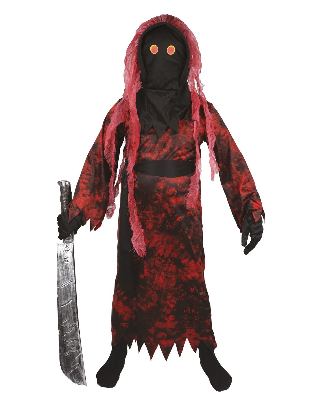 Costume spectre - rouge - enfant